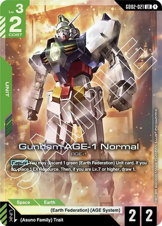 Gundam AGE-1 Normal #gd2-021 – Dual Impact