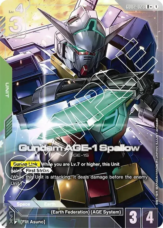 Gundam AGE-1 Spallow (R+) #gd2-023 – Dual Impact