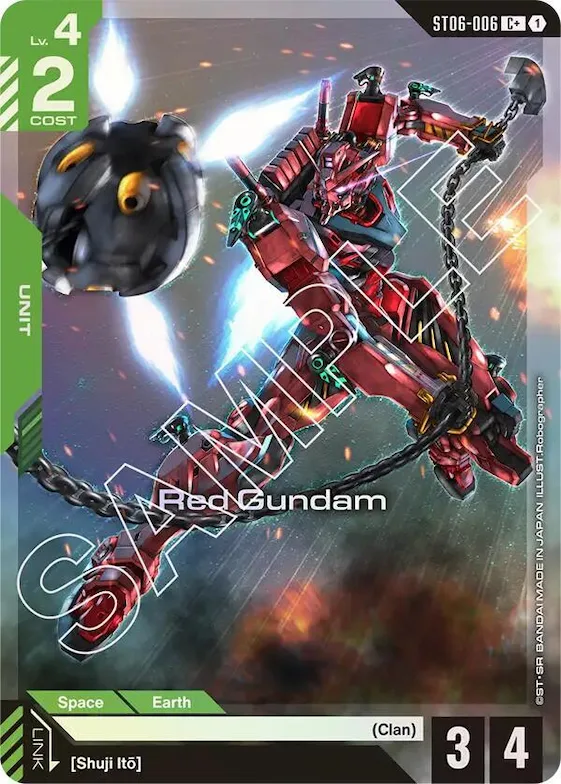 Red Gundam (C+) #st6-006 – Starter Deck 06: Clan Unity