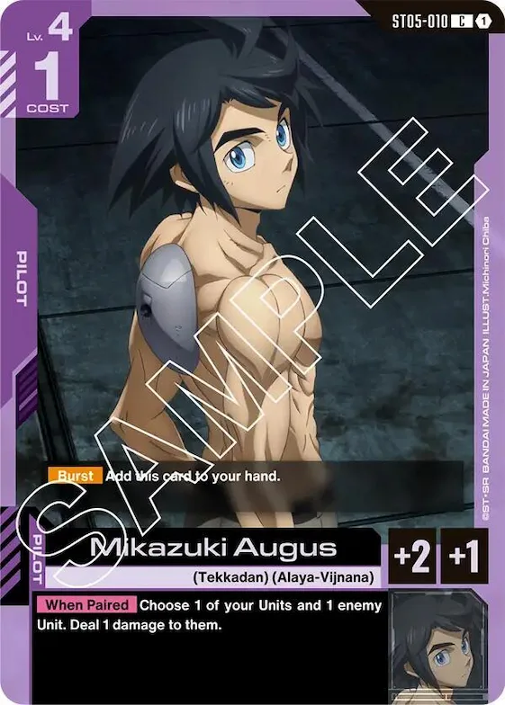 Mikazuki Augus #st5-010 – Starter Deck 05: Iron Bloom