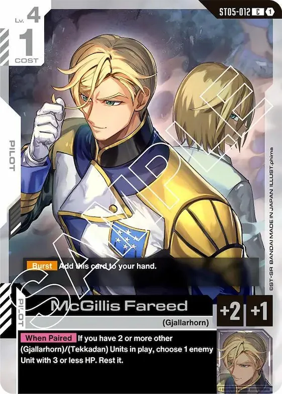McGillis Fareed #st5-012 – Starter Deck 05: Iron Bloom