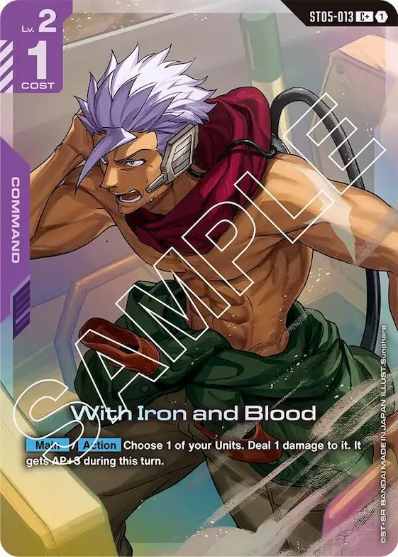 With Iron and Blood (C+) #st5-013 – Starter Deck 05: Iron Bloom
