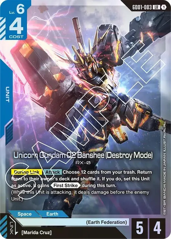 Unicorn Gundam 02 Banshee (Destroy Mode) #gd1-003 – Newtype Rising