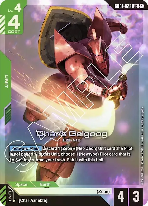 Char's Gelgoog #gd1-023 – Newtype Rising
