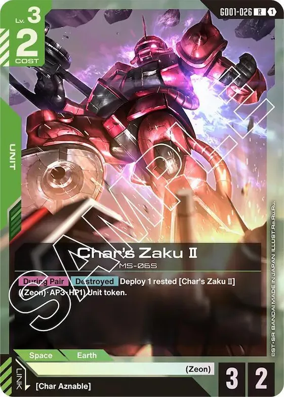Char's Zaku II #gd1-026 – Newtype Rising