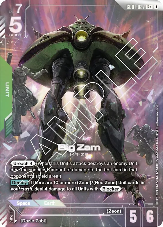 Big Zam (R+) #gd1-027 – Newtype Rising