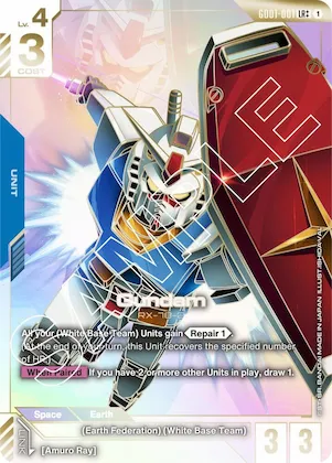 Gundam (GD01-001) (LR++) #gd1-001 – Newtype Rising