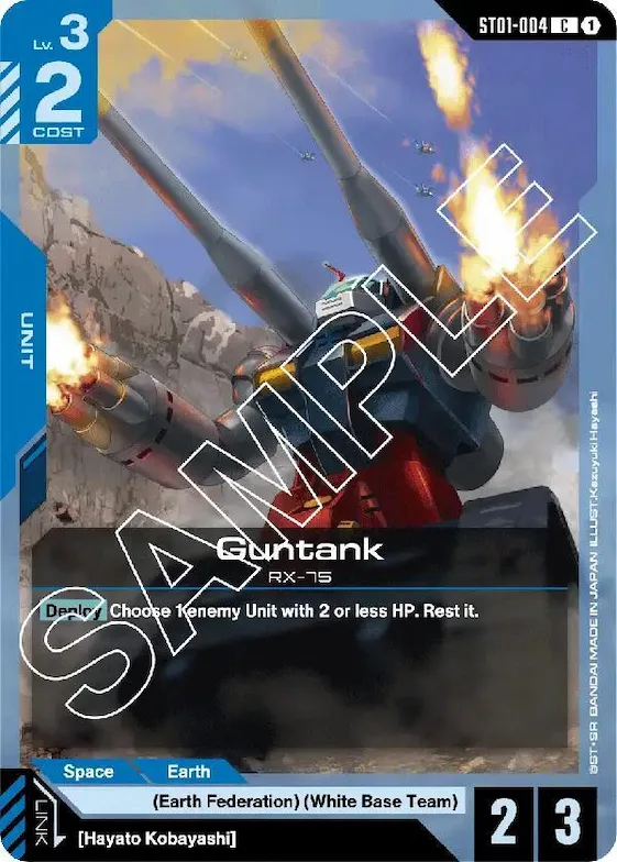 Guntank #st1-004 – Starter Deck 01: Heroic Beginnings