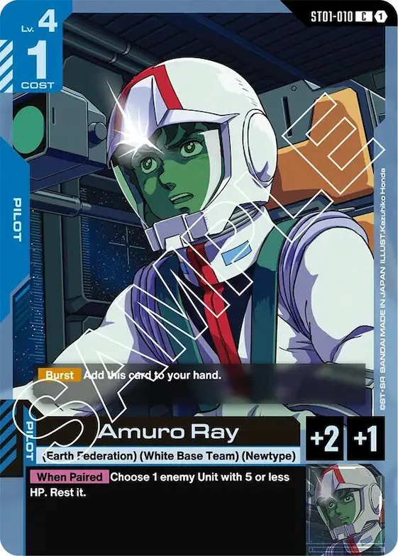 Amuro Ray #st1-010 – Starter Deck 01: Heroic Beginnings