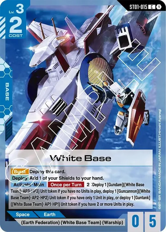 White Base #st1-015 – Starter Deck 01: Heroic Beginnings