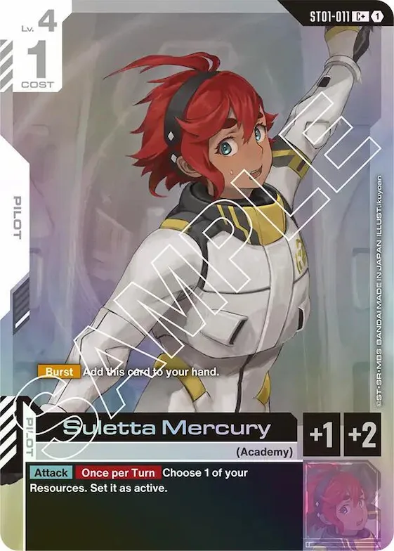 Suletta Mercury (C+) #st1-011 – Starter Deck 01: Heroic Beginnings