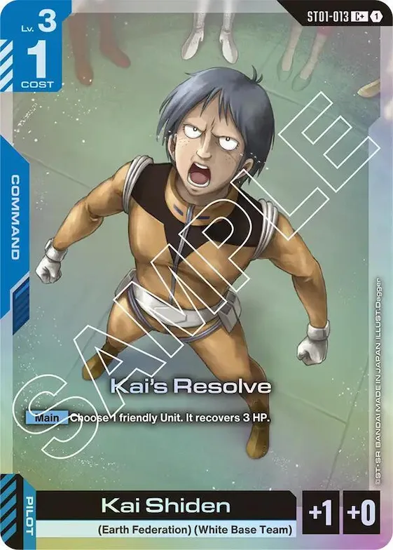 Kai's Resolve (C+) #st1-013 – Starter Deck 01: Heroic Beginnings