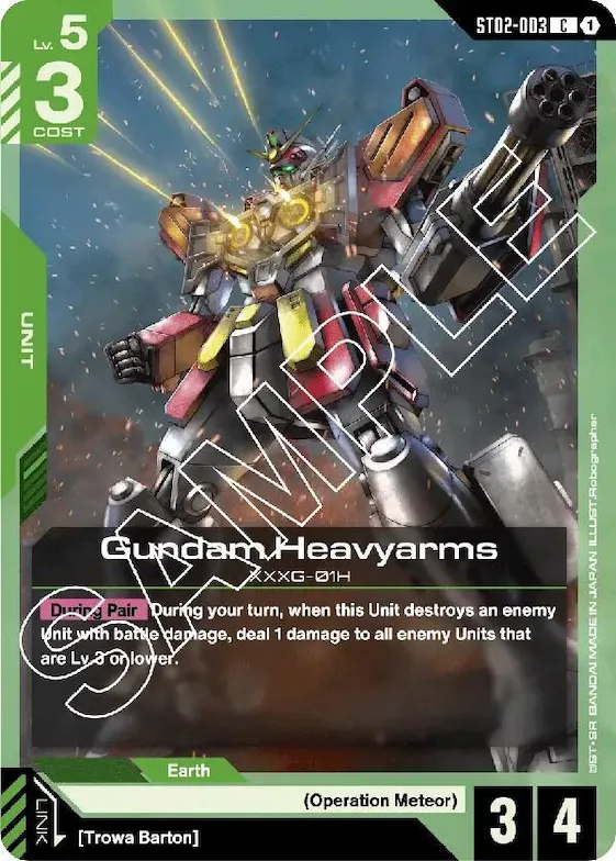 Gundam Heavyarms #st2-003 – Starter Deck 02: Wings of Advance
