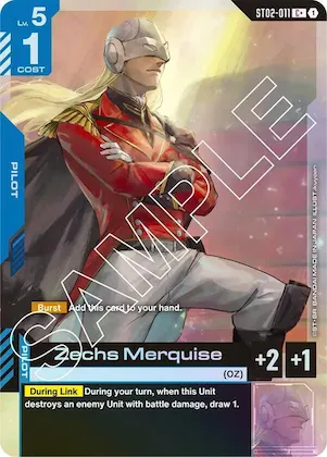 Zechs Merquise (C+) #st2-011 – Starter Deck 02: Wings of Advance