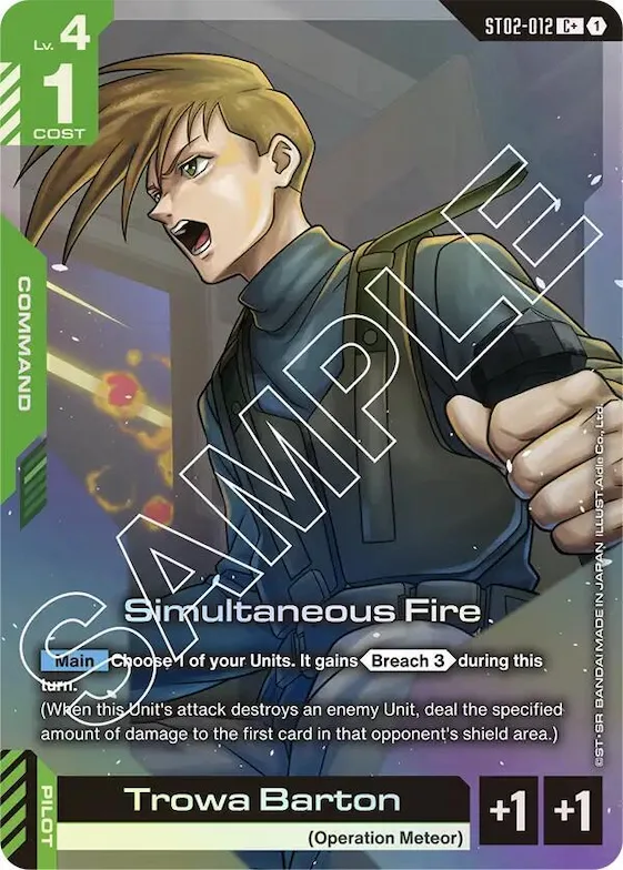 Simultaneous Fire (C+) #st2-012 – Starter Deck 02: Wings of Advance