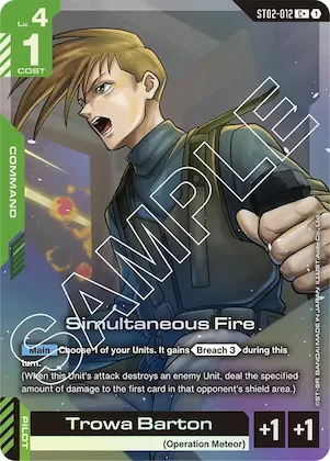 Simultaneous Fire (C+) #st2-012 – Starter Deck 02: Wings of Advance