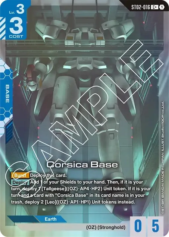 Corsica Base (C+) #st2-016 – Starter Deck 02: Wings of Advance