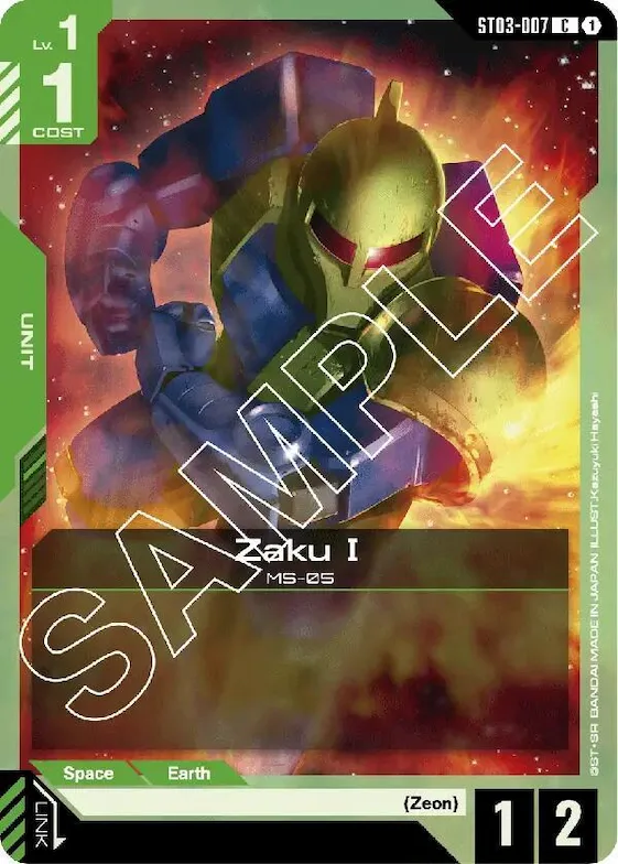 Zaku I #st3-007 – Starter Deck 03: Zeon's Rush