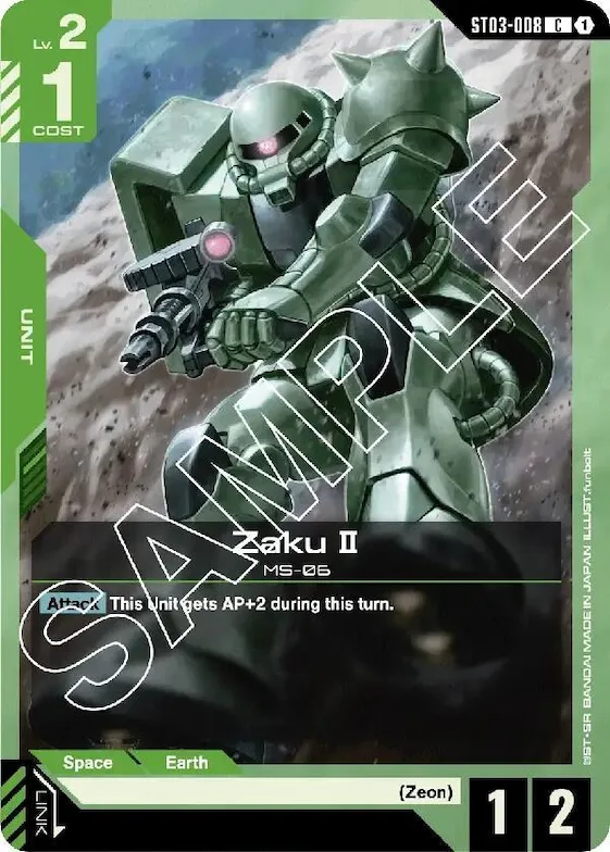 Zaku II #st3-008 – Starter Deck 03: Zeon's Rush