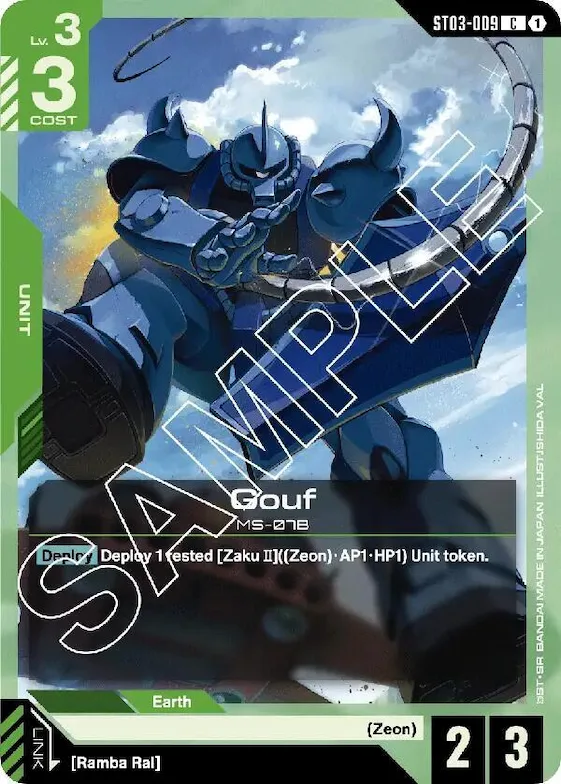 Gouf #st3-009 – Starter Deck 03: Zeon's Rush