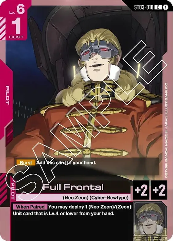 Full Frontal #st3-010 – Starter Deck 03: Zeon's Rush