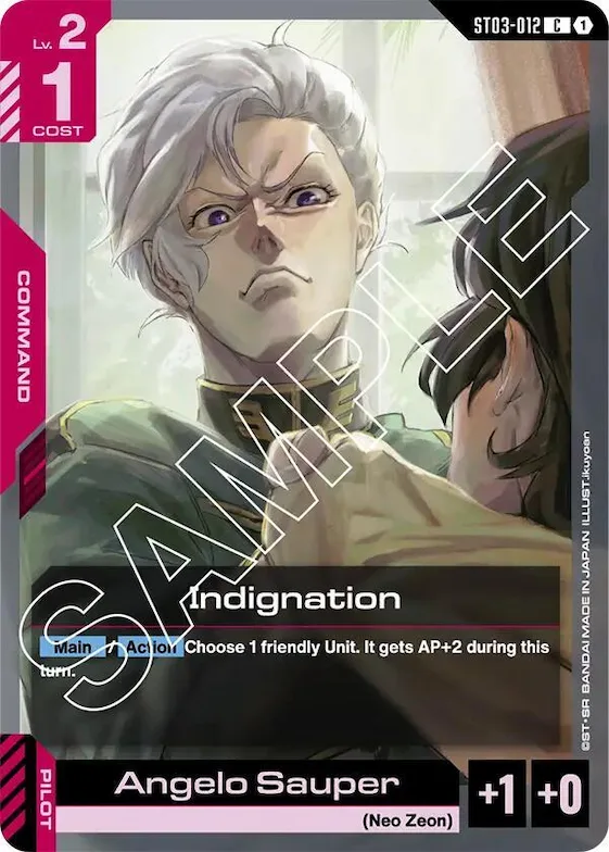 Indignation #st3-012 – Starter Deck 03: Zeon's Rush