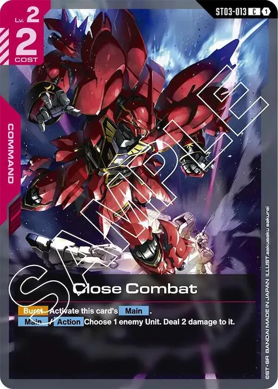 Close Combat #st3-013 – Starter Deck 03: Zeon's Rush
