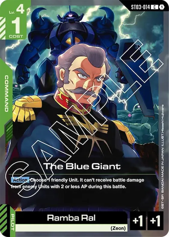 The Blue Giant #st3-014 – Starter Deck 03: Zeon's Rush