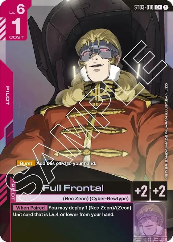 Full Frontal (C+) #st3-010 – Starter Deck 03: Zeon's Rush