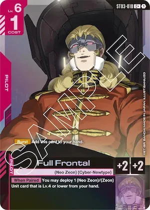 Full Frontal (C+) #st3-010 – Starter Deck 03: Zeon's Rush