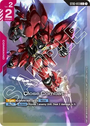 Close Combat (C+) #st3-013 – Starter Deck 03: Zeon's Rush