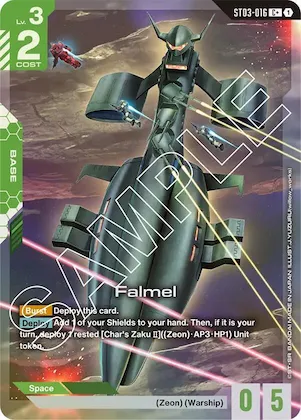 Falmel (C+) #st3-016 – Starter Deck 03: Zeon's Rush