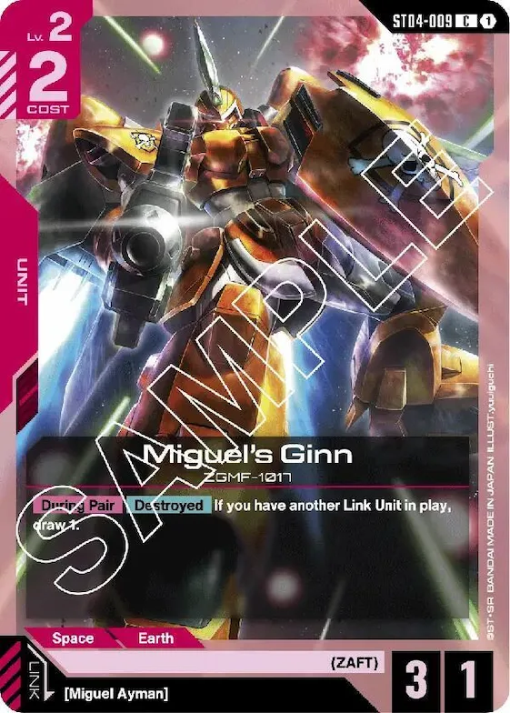 Miguel's Ginn #st4-009 – Starter Deck 04: SEED Strike