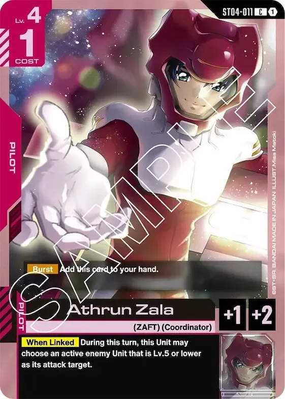 Athrun Zala #st4-011 – Starter Deck 04: SEED Strike