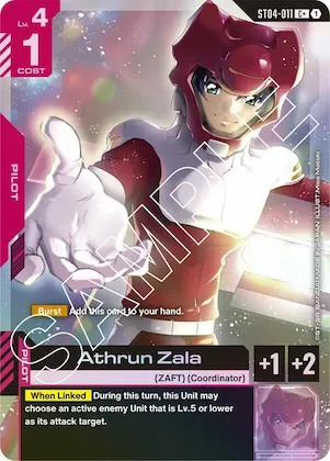 Athrun Zala (C+) #st4-011 – Starter Deck 04: SEED Strike