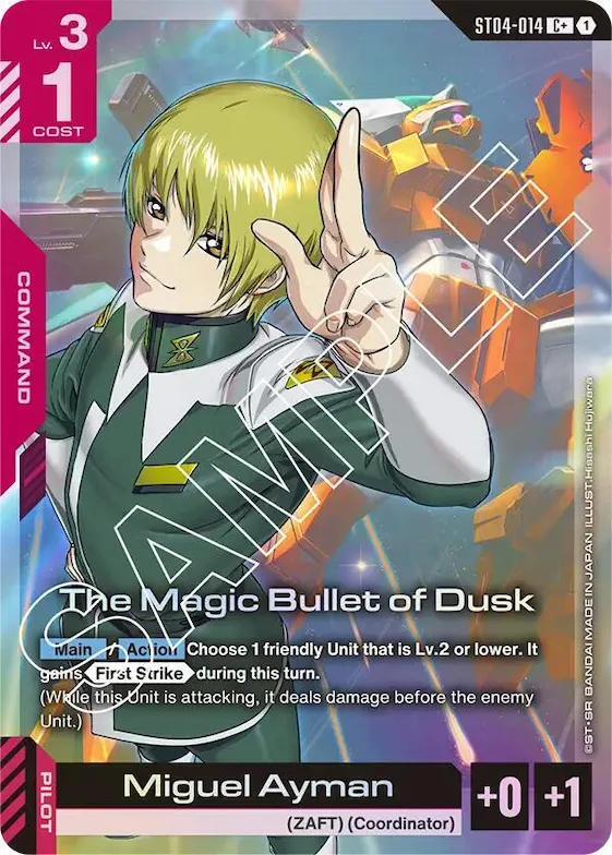 The Magic Bullet of Dusk (C+) #st4-014 – Starter Deck 04: SEED Strike