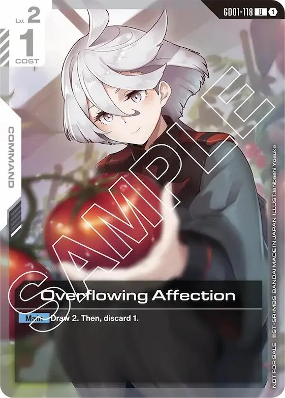 Overflowing Affection (Newtype Challenge 2025 Mission 1) #gd1-118 – Gundam Promotional Cards