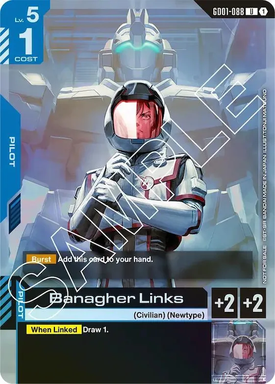 Banagher Links (Launch Event) #gd1-088 – Gundam Promotional Cards