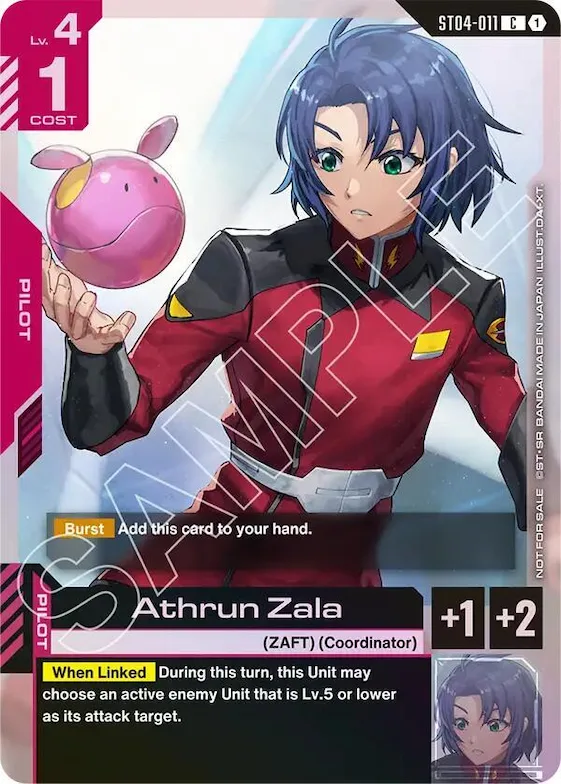 Athrun Zala (Store Tournament Participant Pack 01) #st4-011 – Gundam Promotional Cards