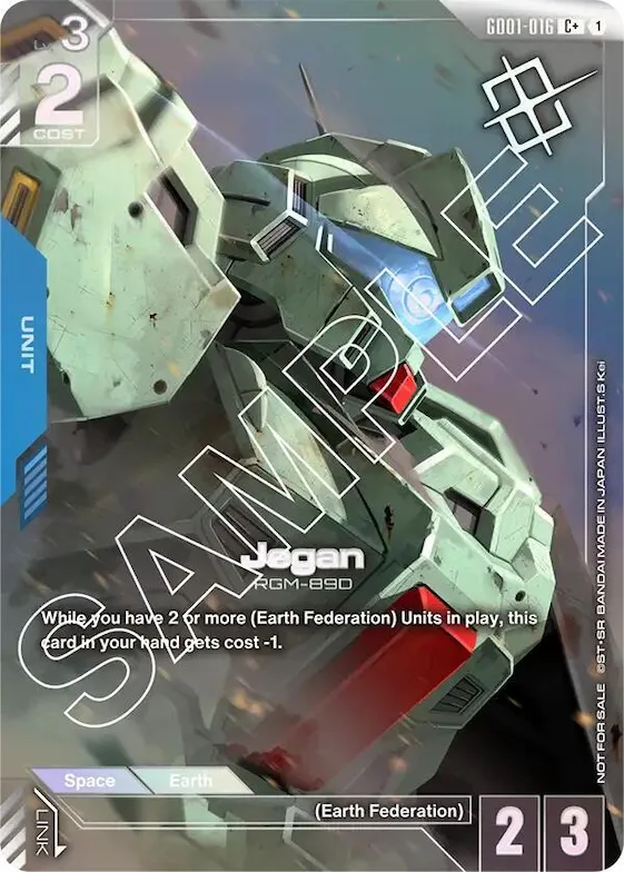 Jegan (Store Tournament Winner Pack 01) #gd1-016 – Gundam Promotional Cards