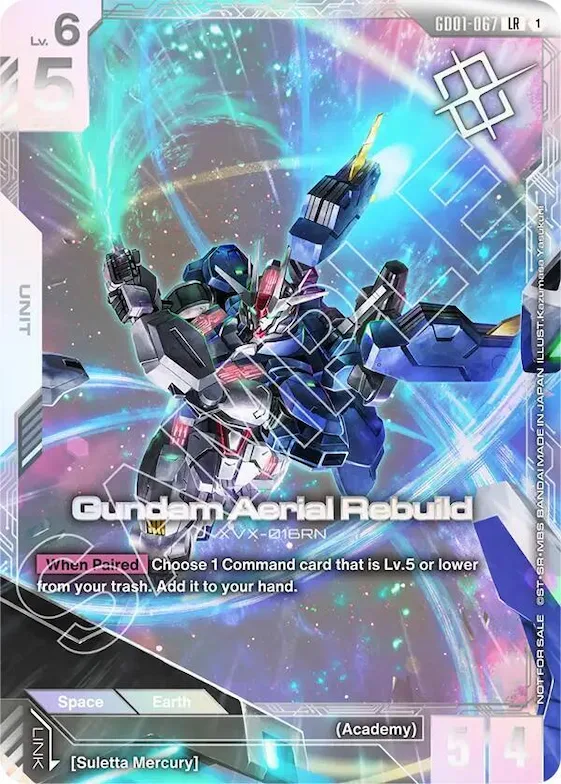 Gundam Aerial Rebuild (Newtype Challenge 2025 Mission1) #gd1-067 – Gundam Promotional Cards