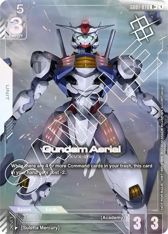 Gundam Aerial (Store Tournament Winner Pack 01) #gd1-070 – Gundam Promotional Cards