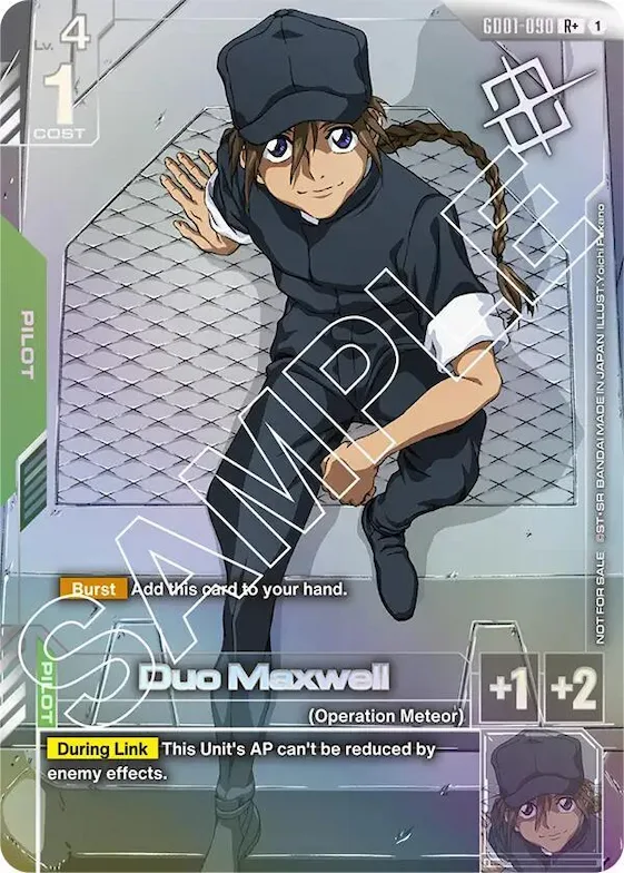 Duo Maxwell (Store Tournament Winner Pack 01) #gd1-090 – Gundam Promotional Cards