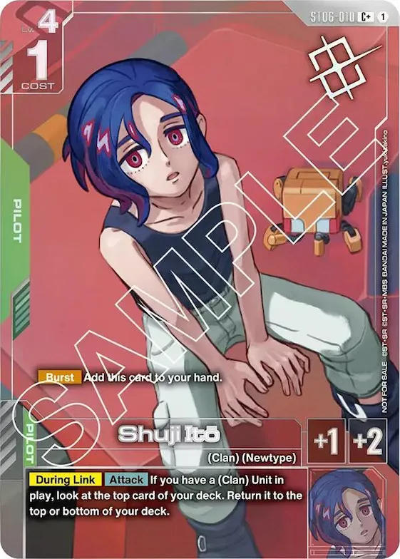 Shuji Ito (Store Tournament Winner Pack 02) #st6-010 – Gundam Promotional Cards