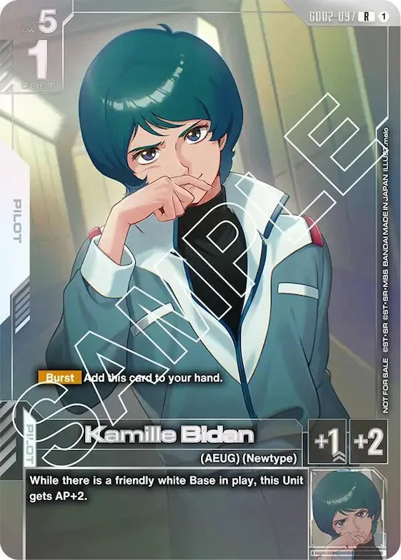Kamille Bidan (Newtype Challenge 2025 Mission 2) #gd2-097 – Gundam Promotional Cards