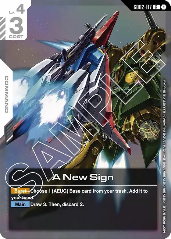 A New Sign (Newtype Challenge 2025 Mission 2) #gd2-117 – Gundam Promotional Cards