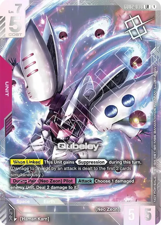 Qubeley (Newtype Challenge 2025 Mission 3) #gd2-036 – Gundam Promotional Cards