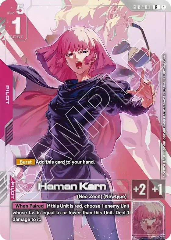 Haman Karn (Newtype Challenge 2025 Mission 3) #gd2-091 – Gundam Promotional Cards
