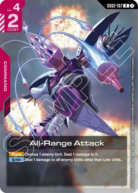 All-Range Attack (Newtype Challenge 2025 Mission 3) #gd2-107 – Gundam Promotional Cards