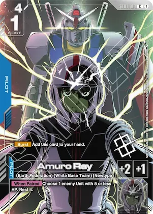 Amuro Ray (Regional Championship) #st1-010 – Gundam Promotional Cards